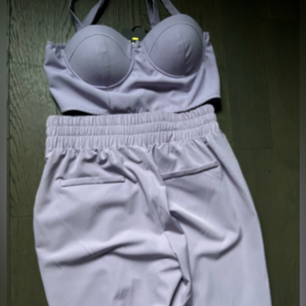 Purple 2 piece/ Pantsuit